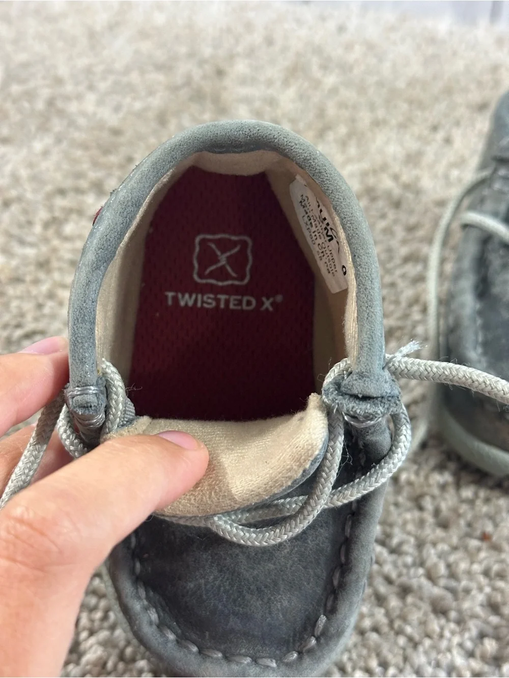 Twisted X Chukka Leather Driving Mocs Infant 3M
